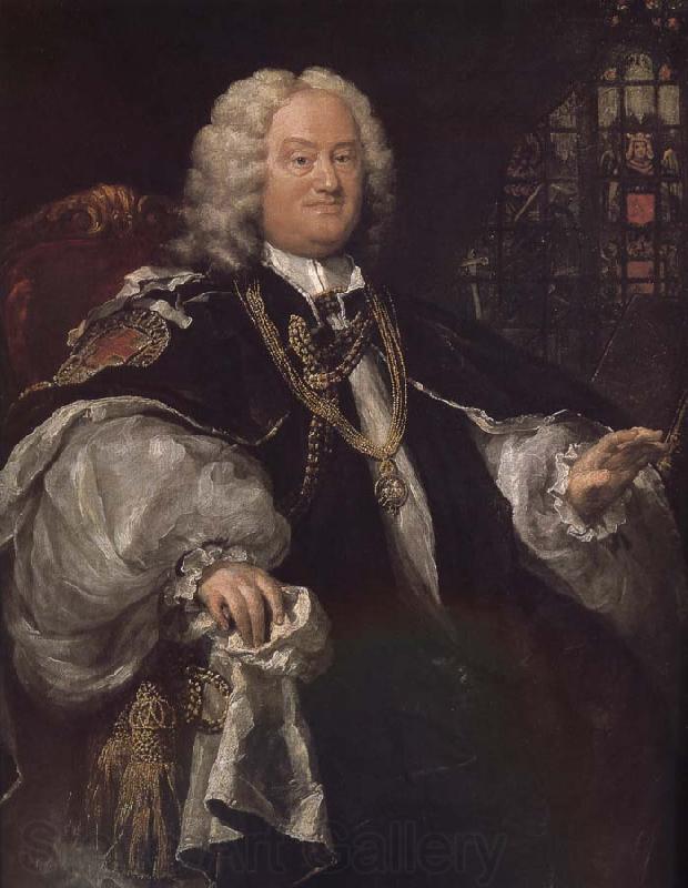 William Hogarth Wen was the Bishop of Sterling Norge oil painting art